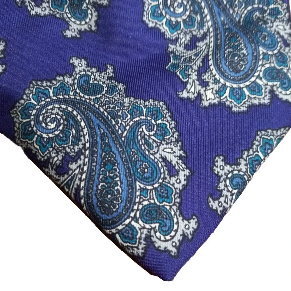 CHRISTIAN DIOR Monsieur Silk Necktie Purple Made in USA 54